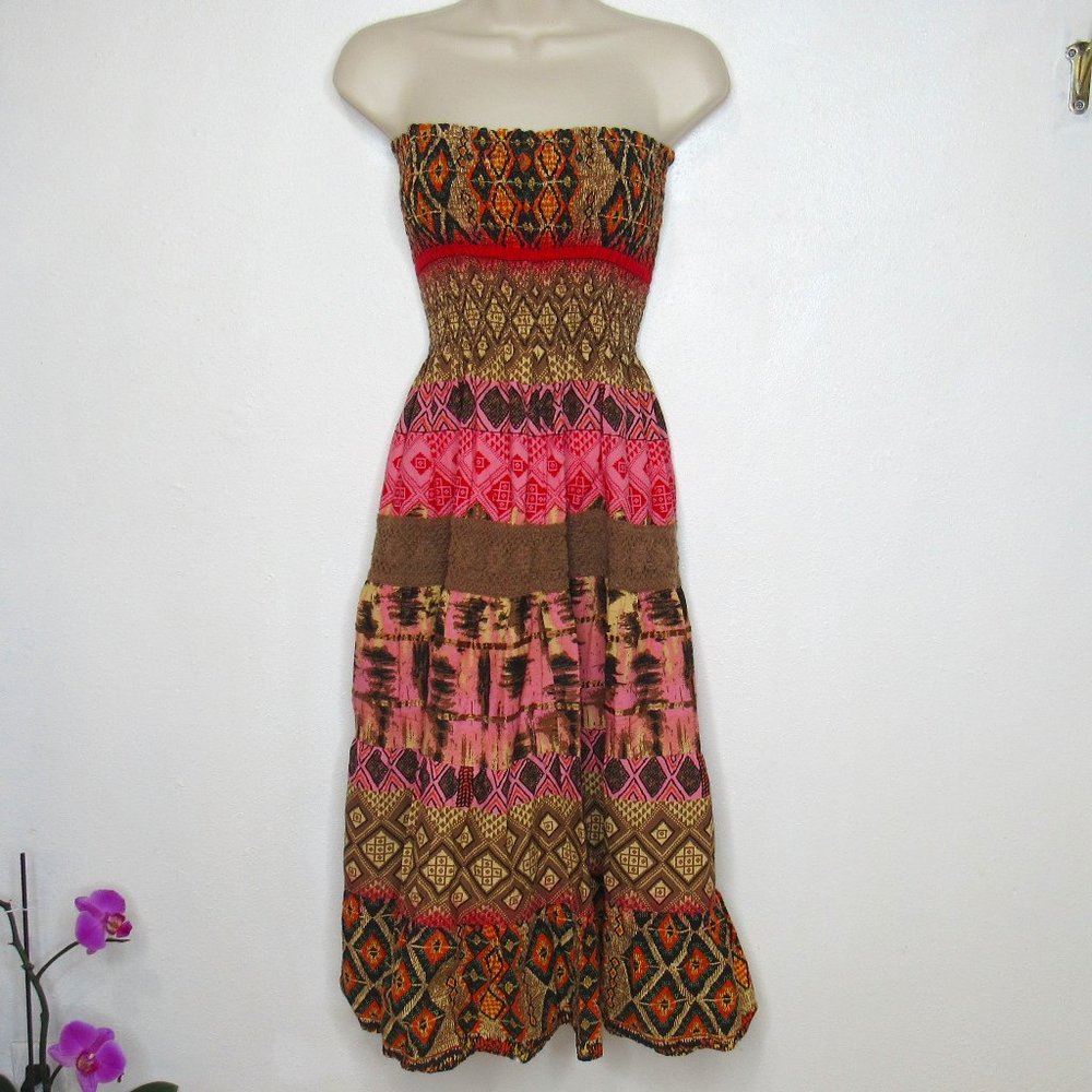 She's Cool Strapless Summer Dress Size XL